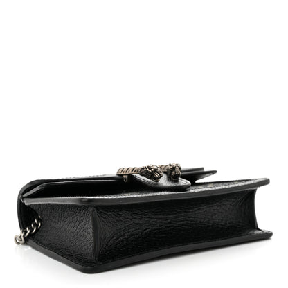 Gucci Jacquard Black Denim GG Monogram Super Mini Dionysus Shoulder Bag Black Ivory 4 of 10