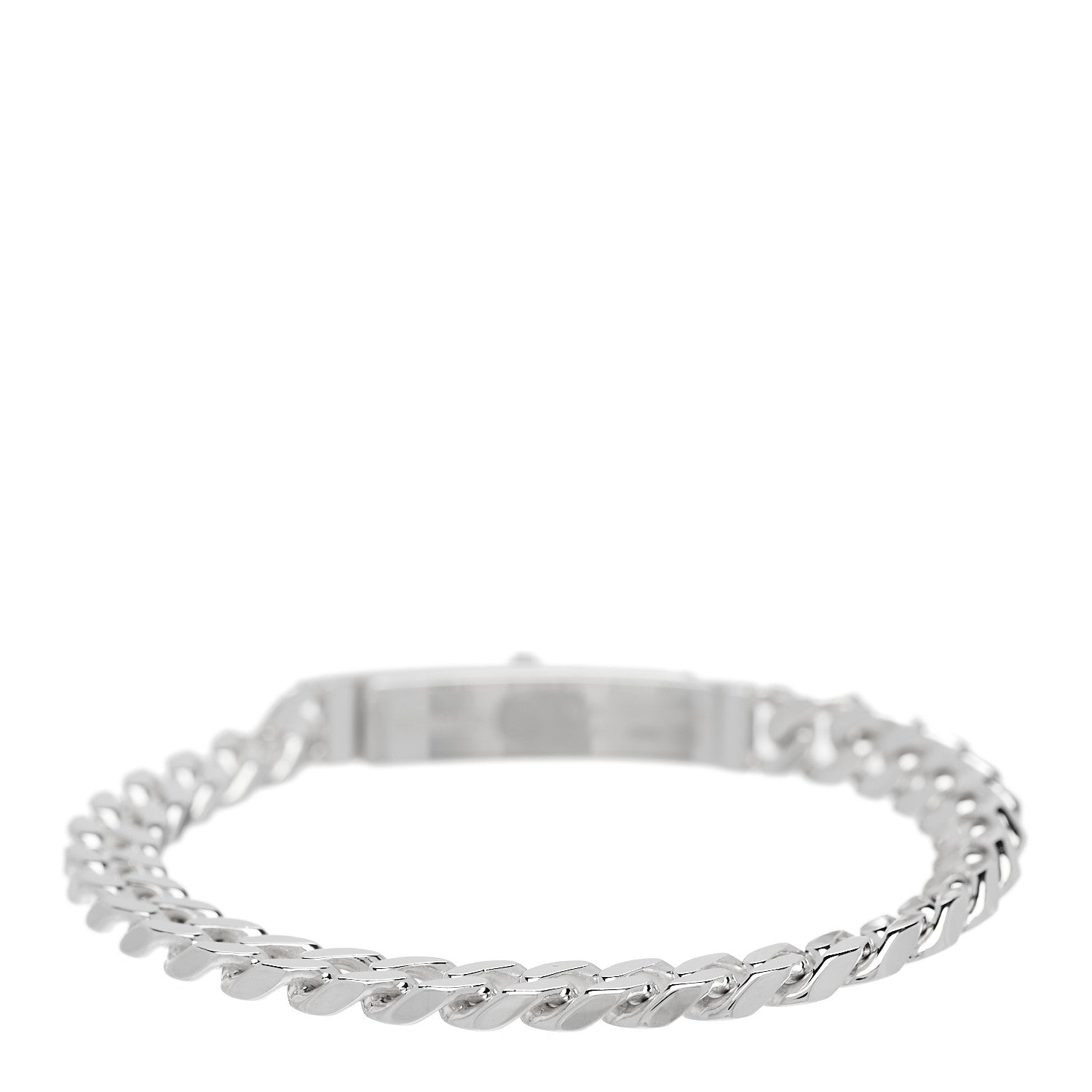 Hermes Sterling Silver TPM Kelly Gourmette Bracelet ST 2 of 4