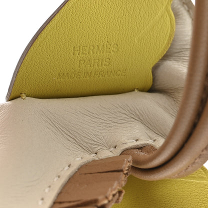 Hermes Milo Lambskin Grigri Rodeo Pegase Horse Bag Charm PM Craie Chai Lime 4 of 5