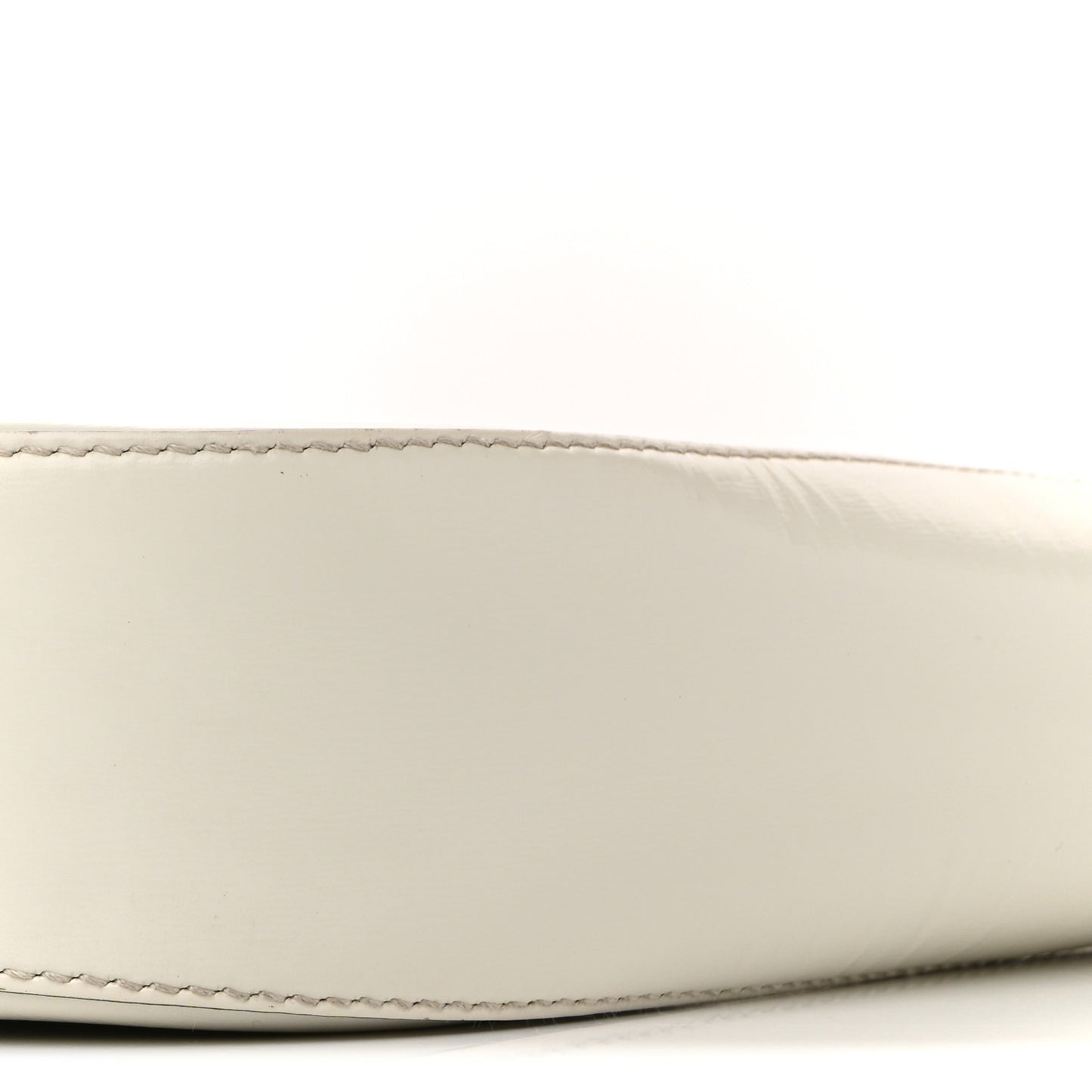 Brushed Calfskin Cleo Adjustable Strap Shoulder Bag White