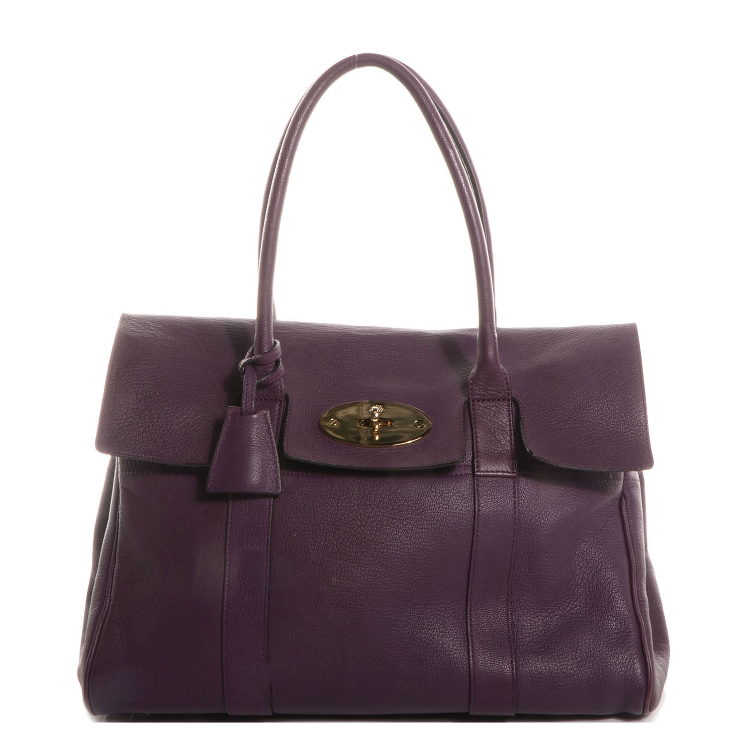 Mulberry Natural Leather Bayswater Aubergine 1 of 10