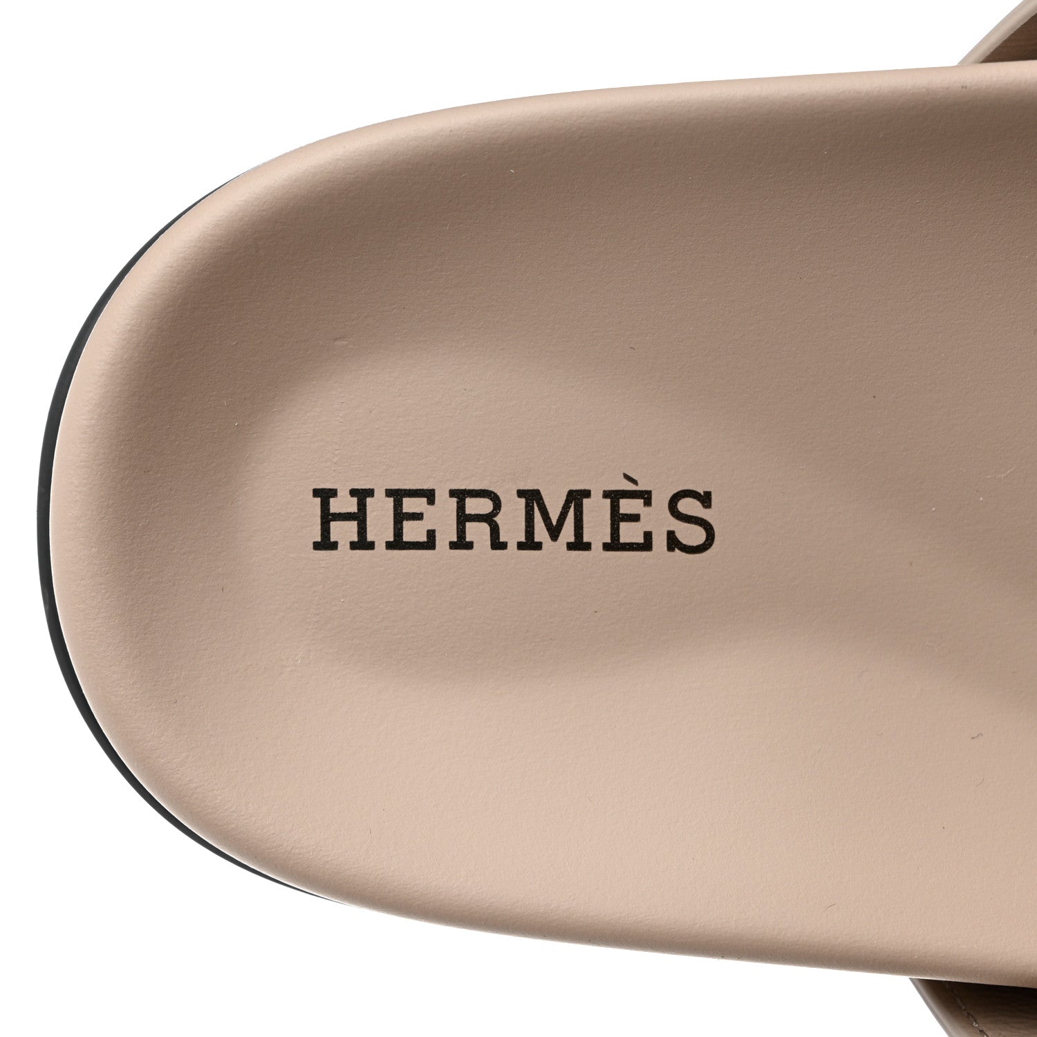 Hermes Calfskin Womens Chypre Sandals 37 Beige Mastic 8 of 9