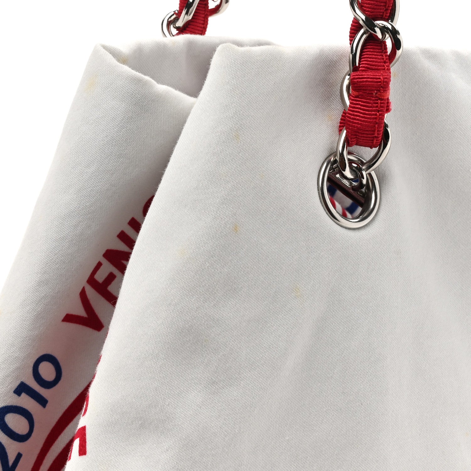 Chanel Canvas CC Paris Venice Bon Bon Tote White 11 of 13