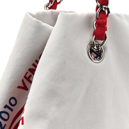 Chanel Canvas CC Paris Venice Bon Bon Tote White 11 of 13