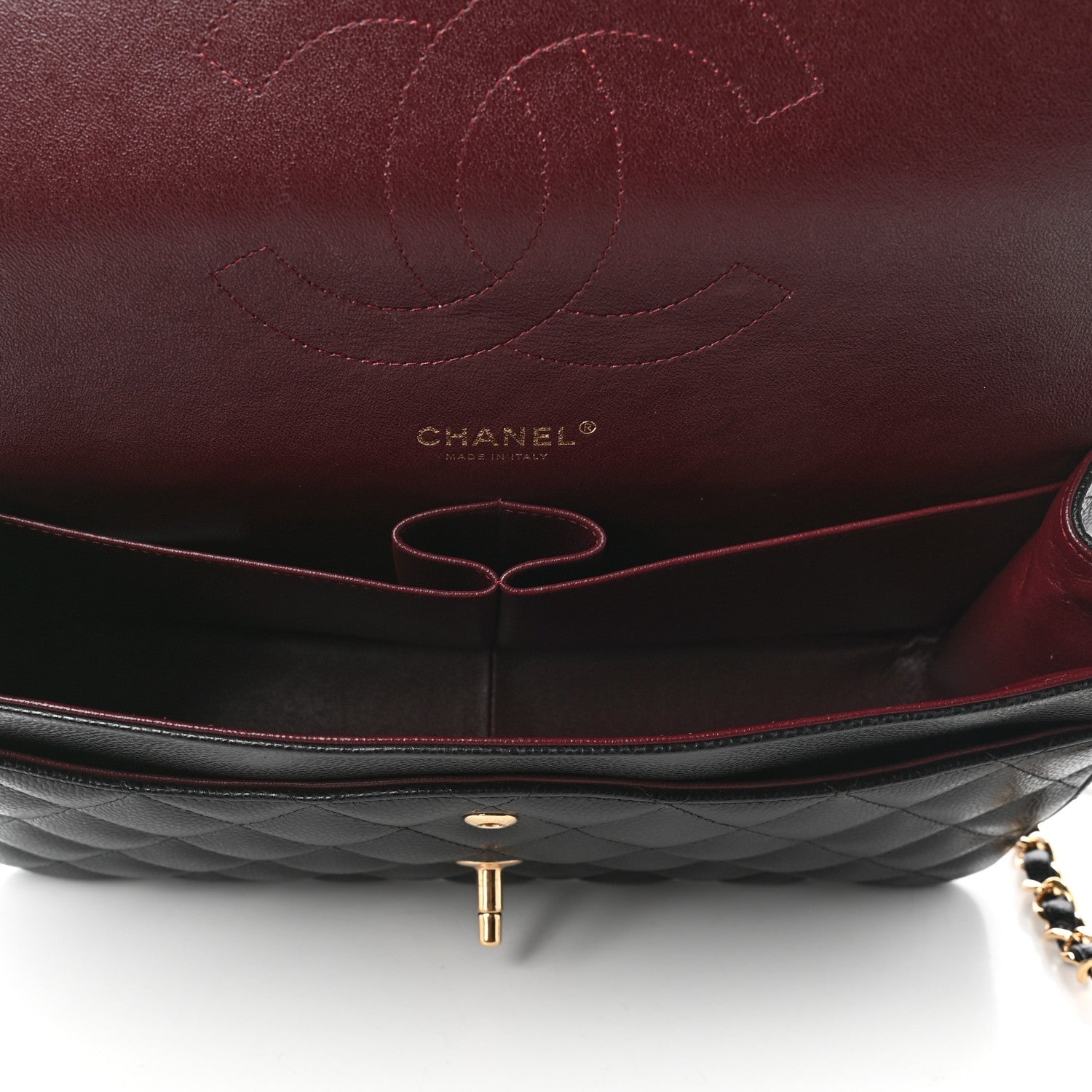 Chanel Caviar Quilted Jumbo Double Flap Black 5 of 9