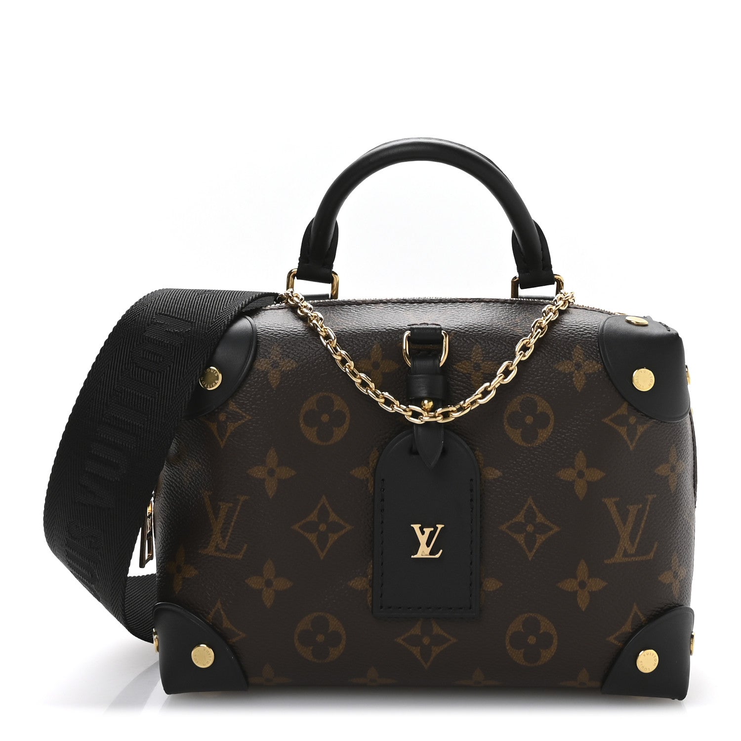 Louis Vuitton Monogram Petite Malle Souple Black 1 of 9