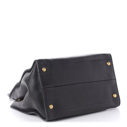 Prada Vitello Daino Tote Black 5 of 15
