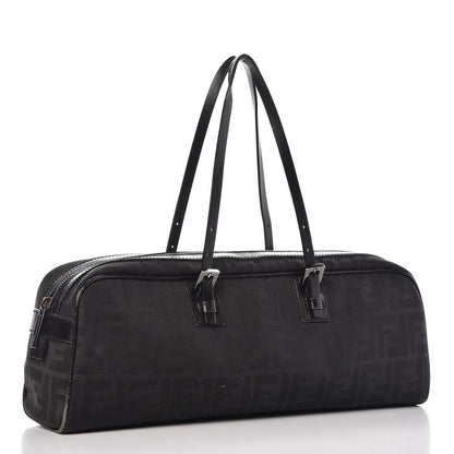 Fendi Zucca Zip Top Tote Black 3 of 11
