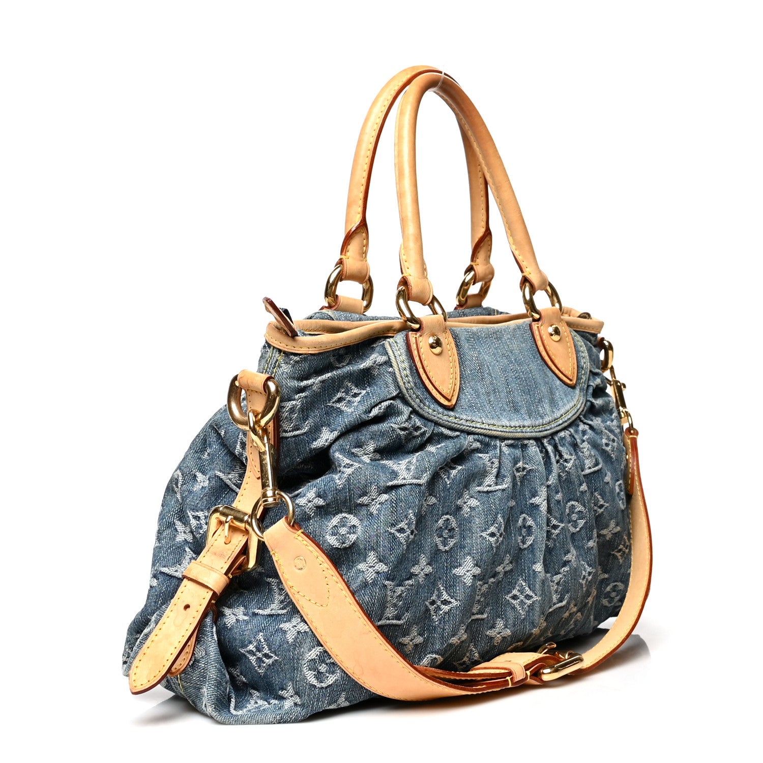 Louis Vuitton Denim Neo Cabby MM Blue 3 of 13