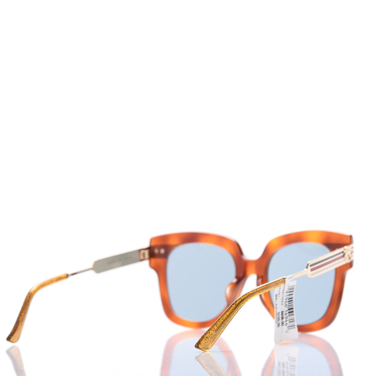 Gucci Acetate Square Frame Web GG0281/S Sunglasses Havana 4 of 7