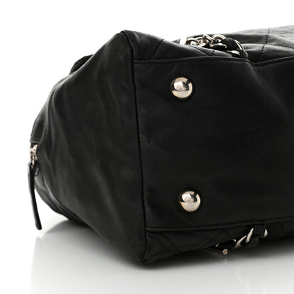 Chanel Lambskin Quilted Large Chain Around Tote Black 9 of 19