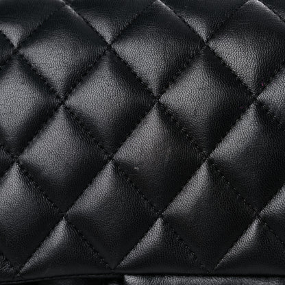 Chanel Lambskin Quilted Medium Double Flap Black 20 of 22