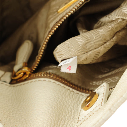 Prada Vitello Daino Side Pocket Hobo Talco 8 of 8