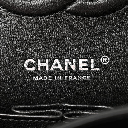 Chanel Lambskin Quilted Medium Double Flap So Black 6 of 11