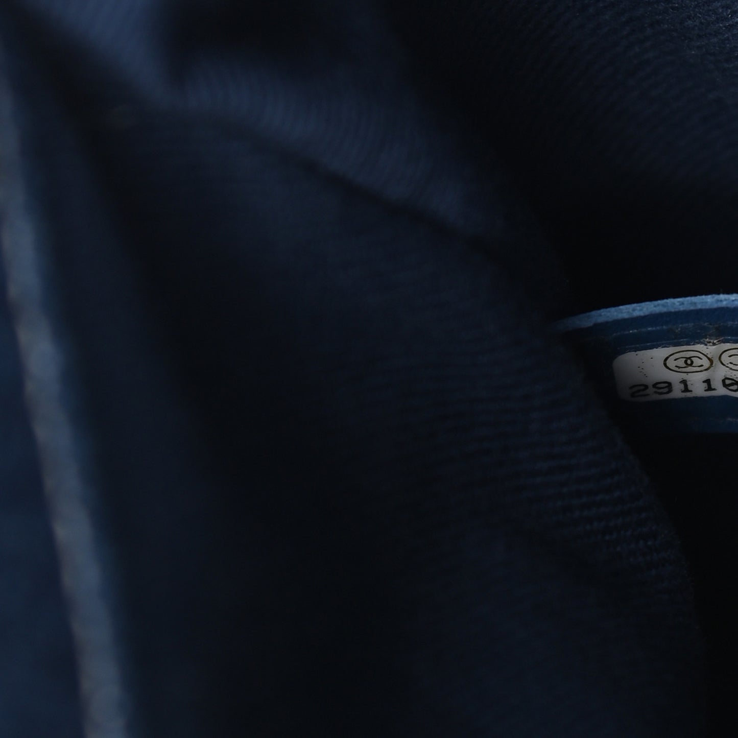 Denim Quilted Single Flap Blue