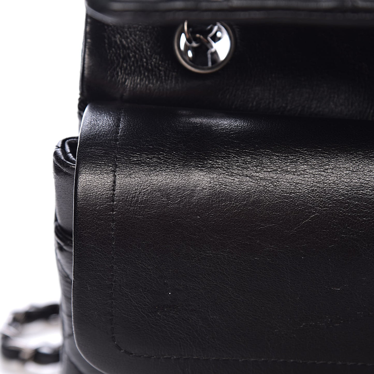Lambskin Quilted Medium Hybrid Reissue Flap Black