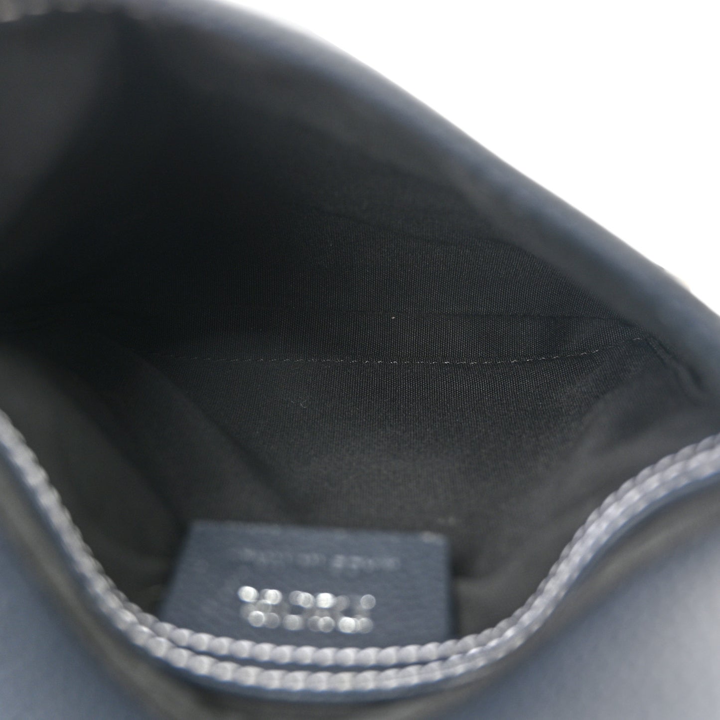 X KAWS Grained Calfskin Saddle Pouch Blue Multicolor