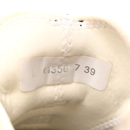Chanel Velvet Calfskin Mixed Fibers CC Sneakers 39 Ivory Black 9 of 9