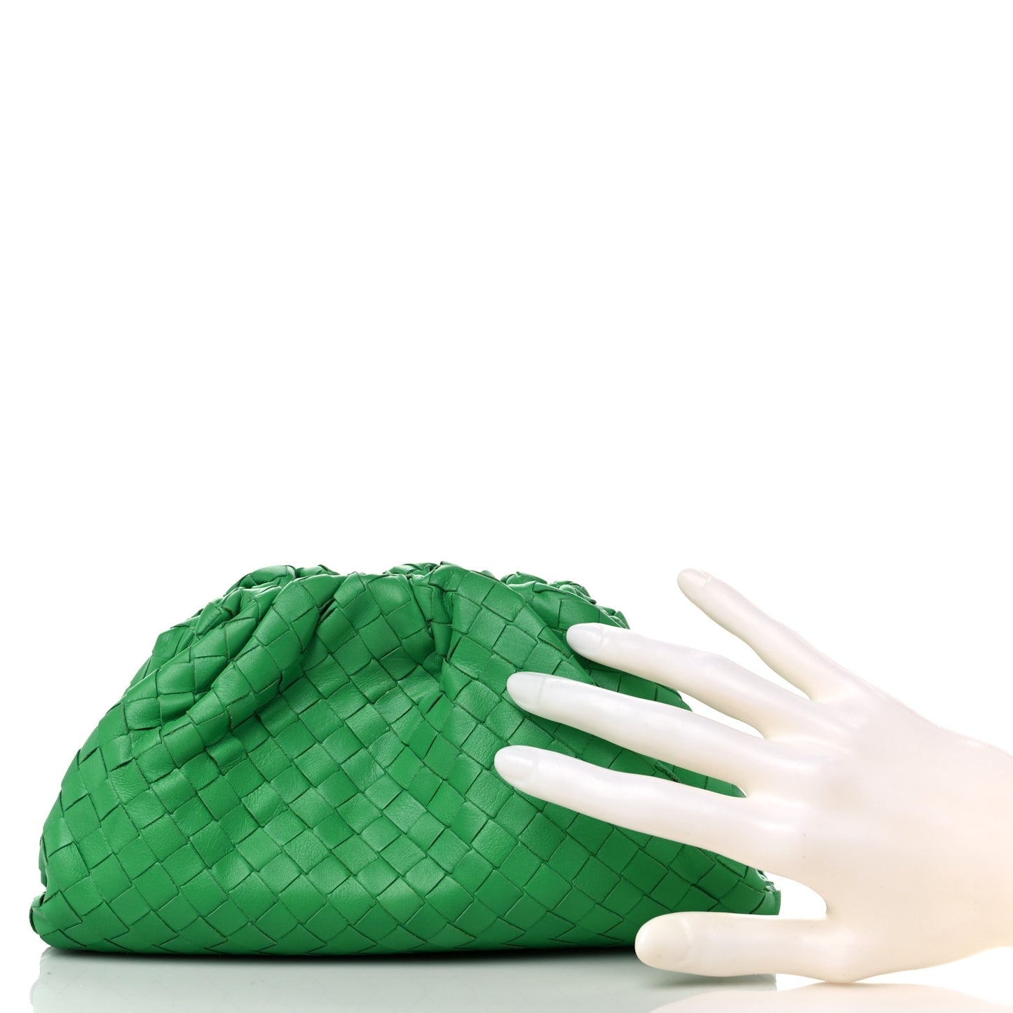 Nappa Intrecciato The Mini Pouch Clutch Parakeet