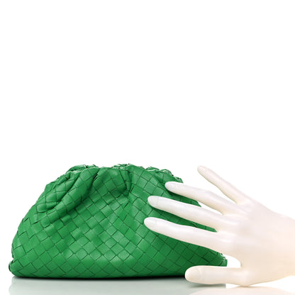 Bottega Veneta Nappa Intrecciato The Mini Pouch Clutch Parakeet 2 of 8