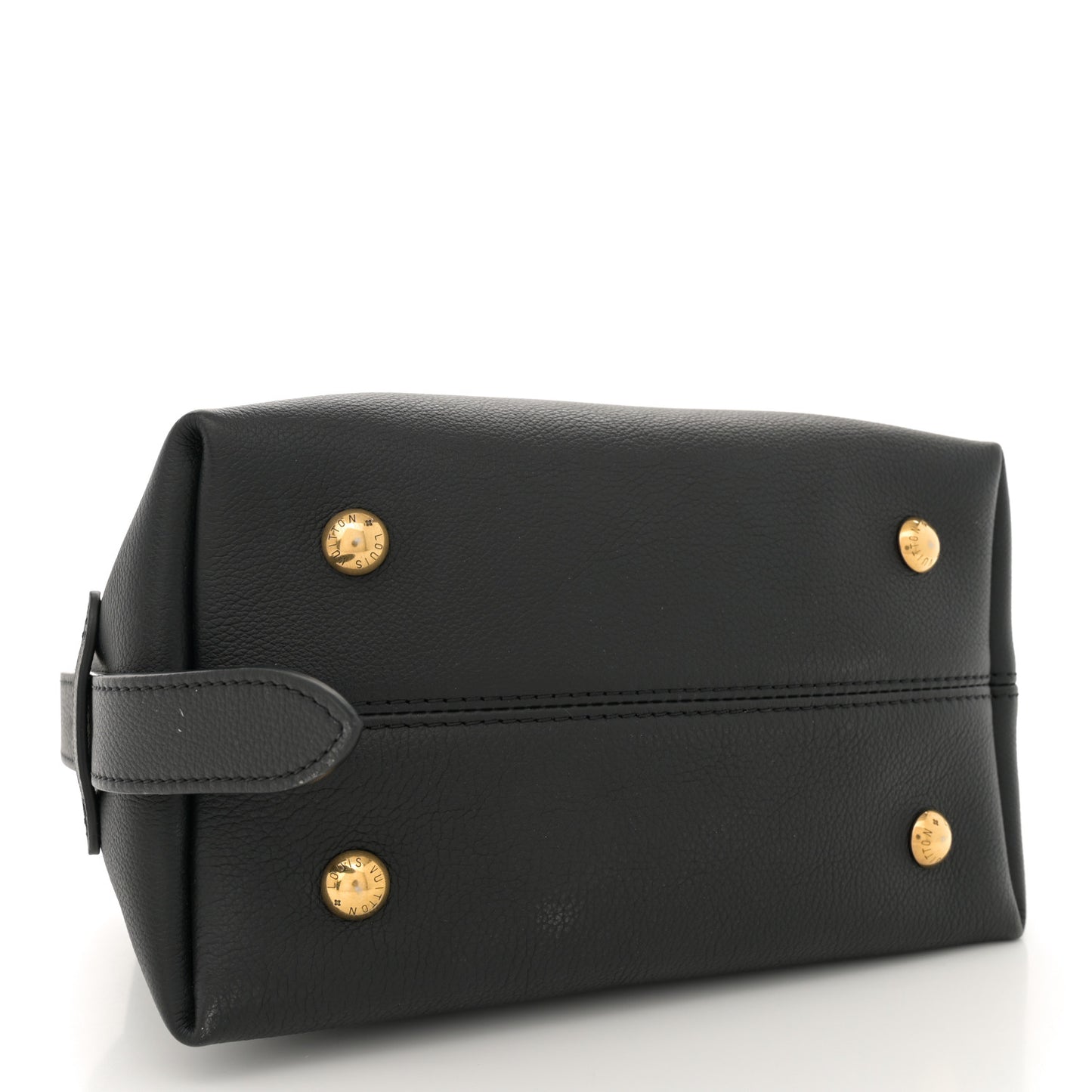 Grained Calfskin Low Key Hobo PM Black