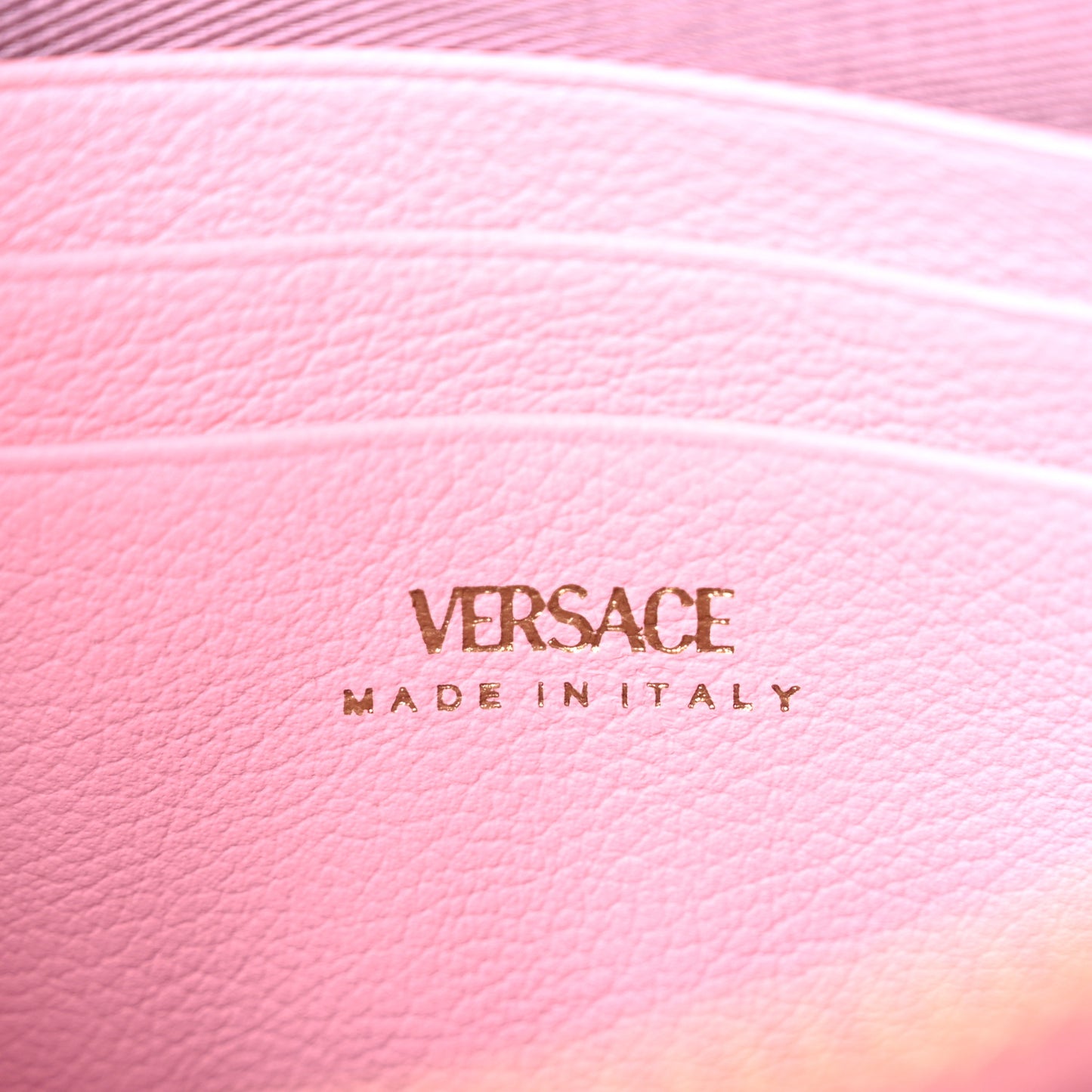Grained Calfskin La Medusa Pouch Pink