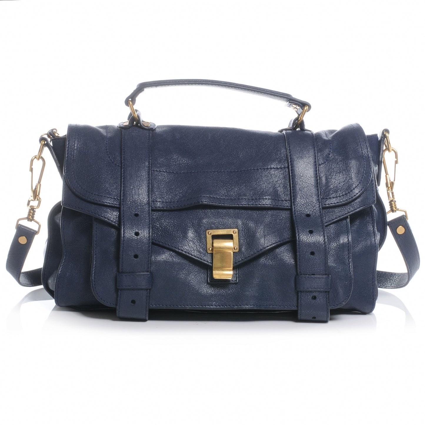 Lambskin PS1 Medium Satchel Marine