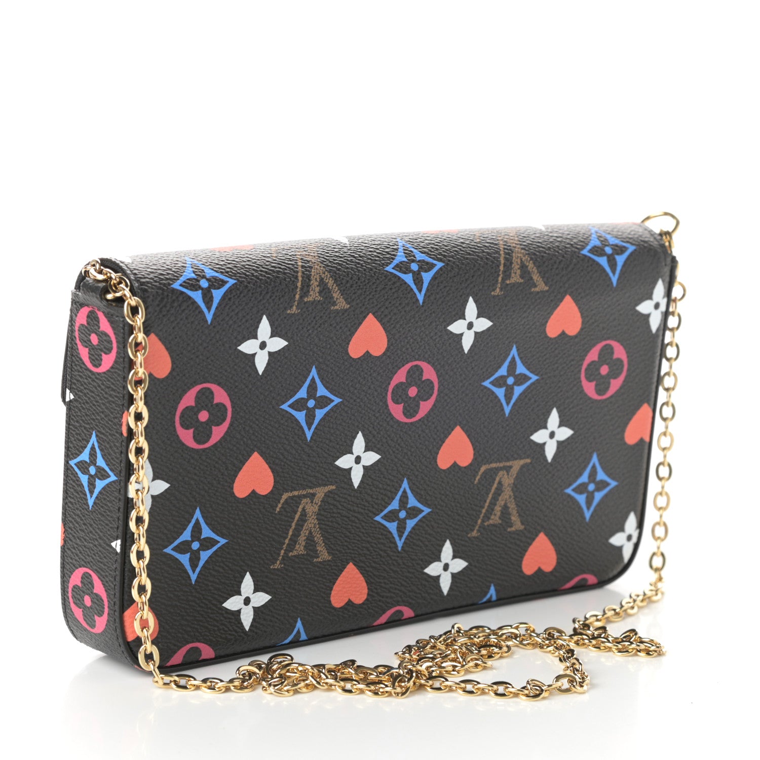 Louis Vuitton Game On Felicie Chain Wallet Black 4 of 9