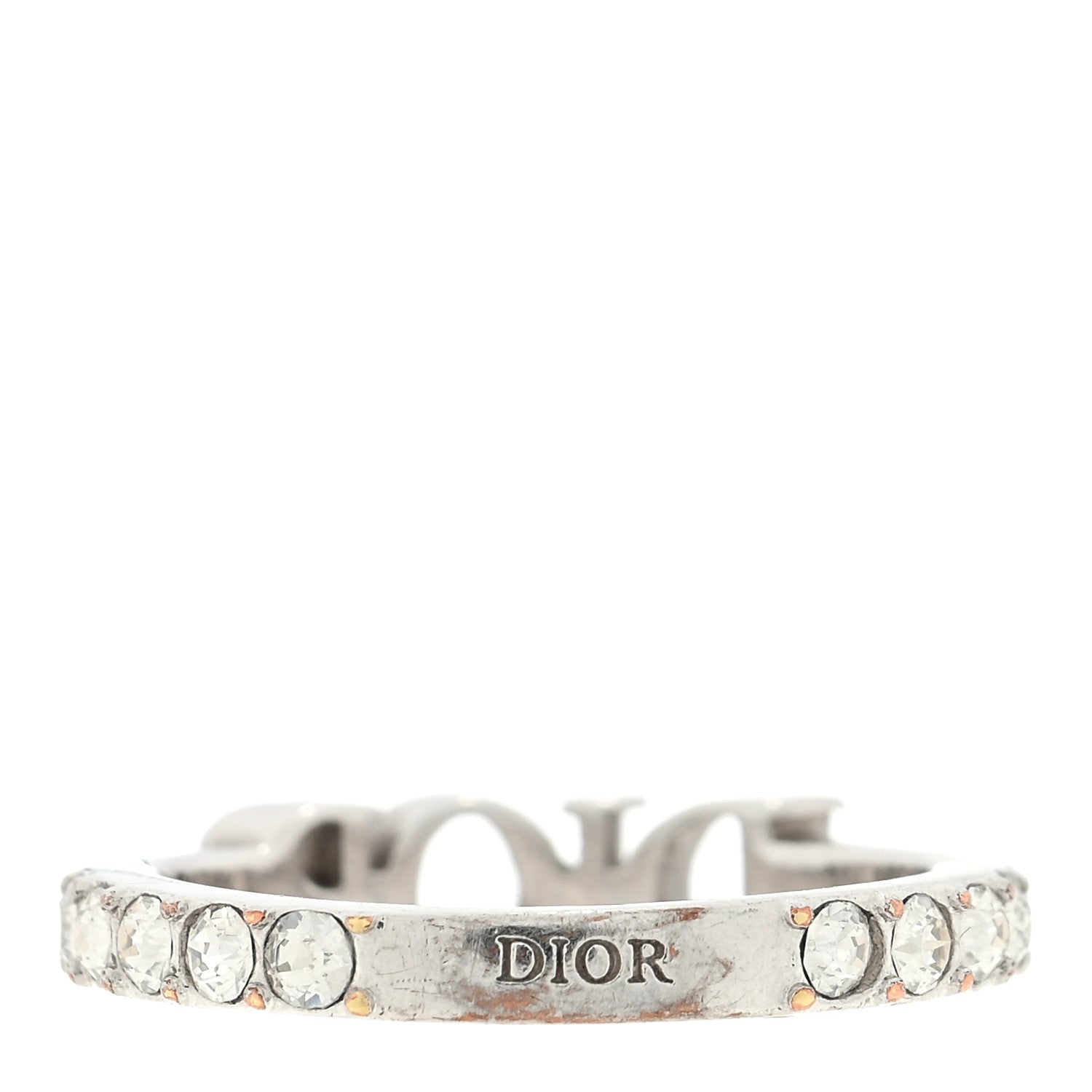 Christian Dior Metal Crystal Dio(R)evolution Ring S Silver 3 of 4