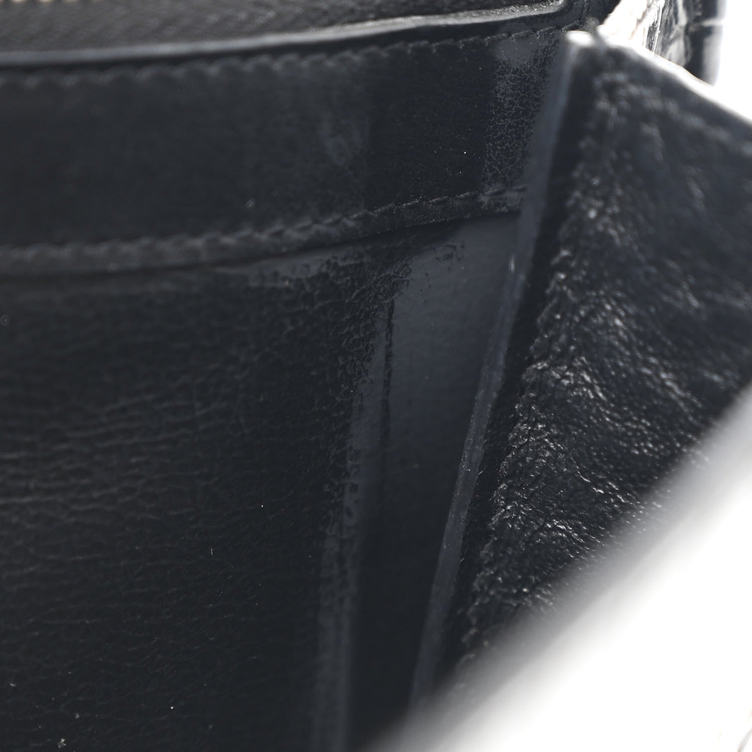 Saint Laurent Calfskin Crocodile Embossed Monogram Uptown Crossbody Black 14 of 15