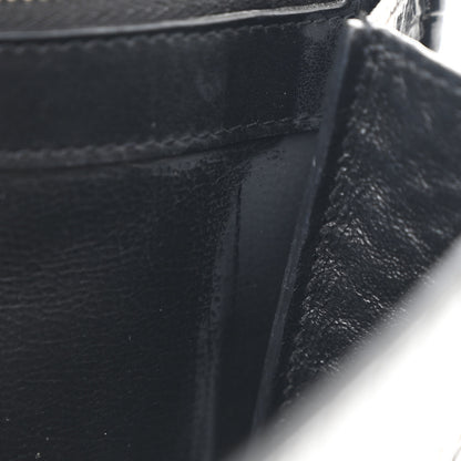 Saint Laurent Calfskin Crocodile Embossed Monogram Uptown Crossbody Black 14 of 15