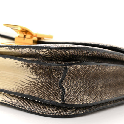 Celine Lizard Medium Classic Box Flap Bag Natural 9 of 12