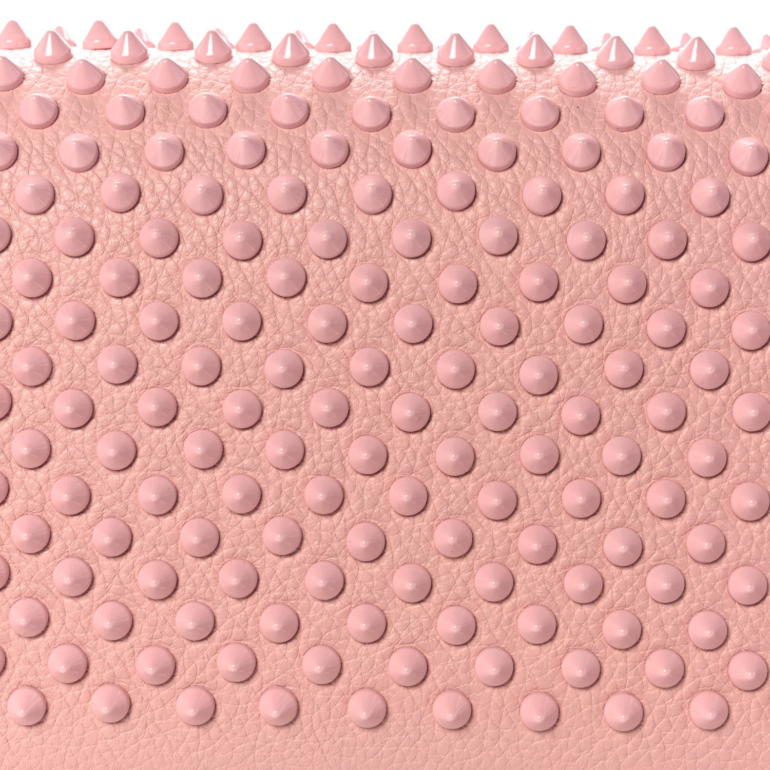 Christian Louboutin Calfskin Spikes Paloma Clutch Rosy 8 of 10