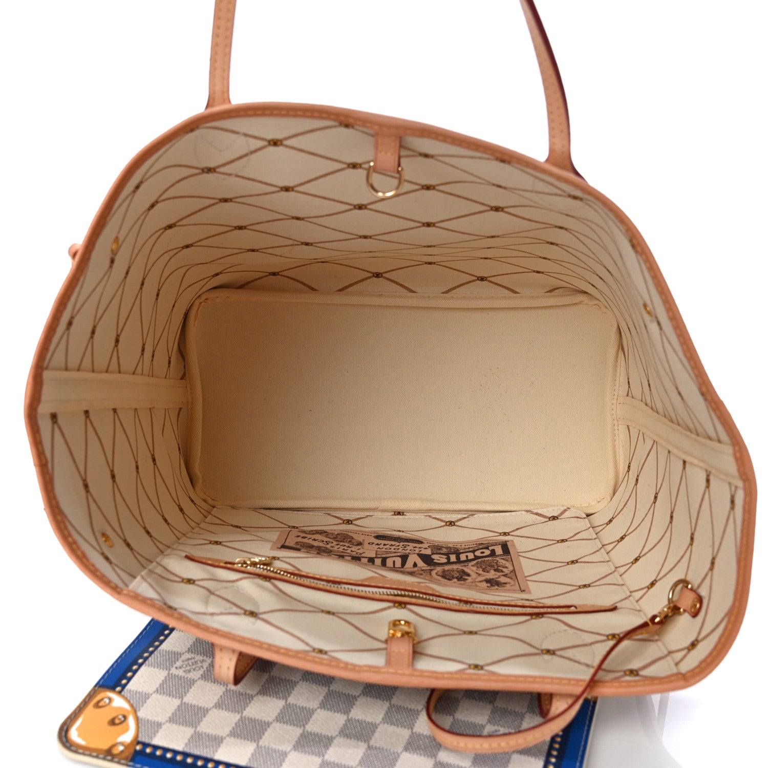 Louis Vuitton Damier Azur Summer Trunks Capri Neverfull MM 6 of 14