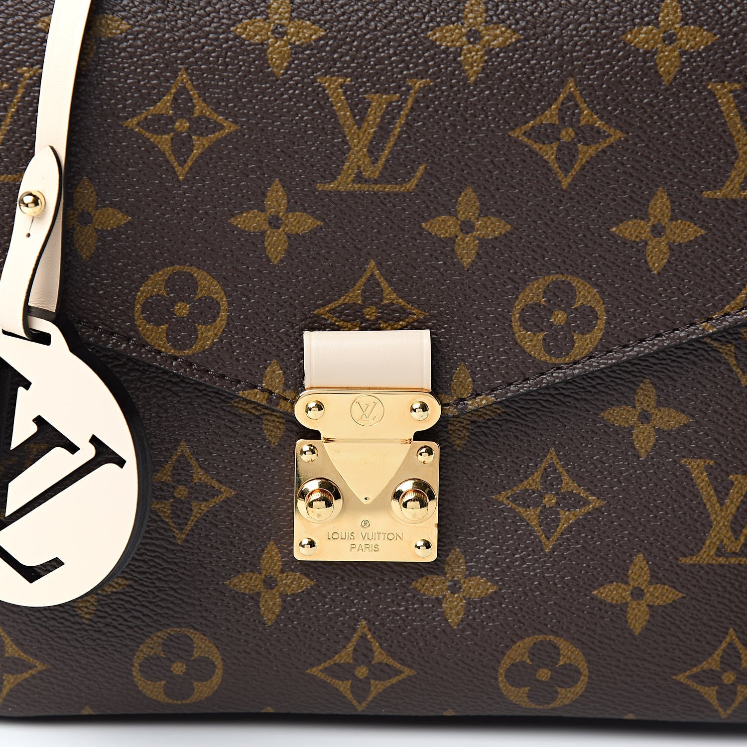 Louis Vuitton Monogram Braided Pochette Metis Creme Beige 9 of 10