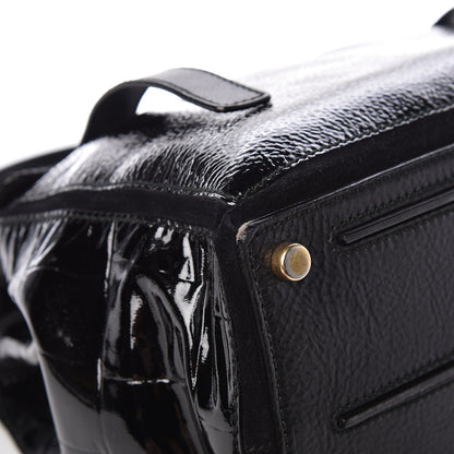 Saint Laurent Pony Hair Patent Medium Muse Two Black 9 of 15