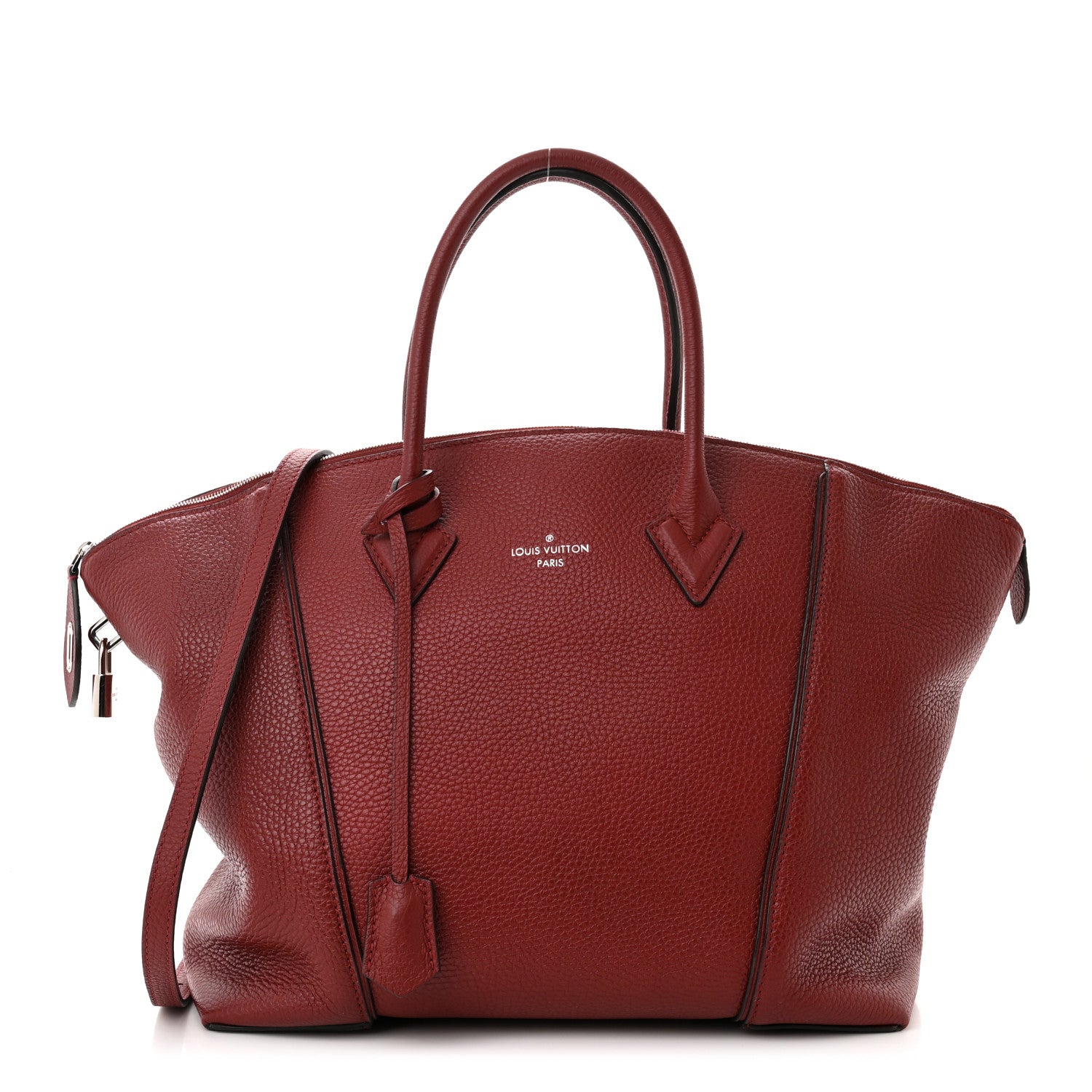 Louis Vuitton Veau Cachemire Soft Lockit MM Griotte 1 of 13