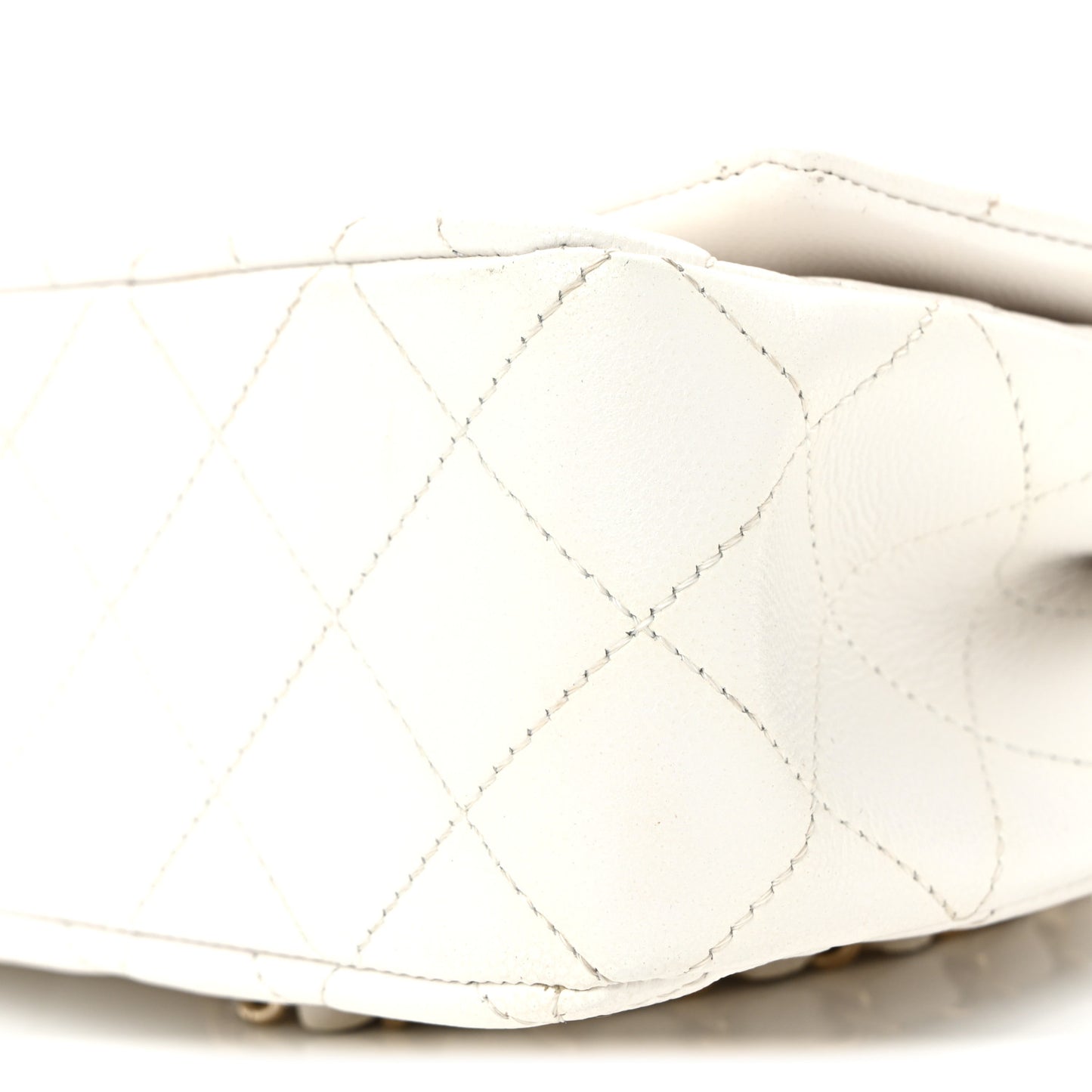 Caviar Quilted Small Top Handle Flap With Chain Black White