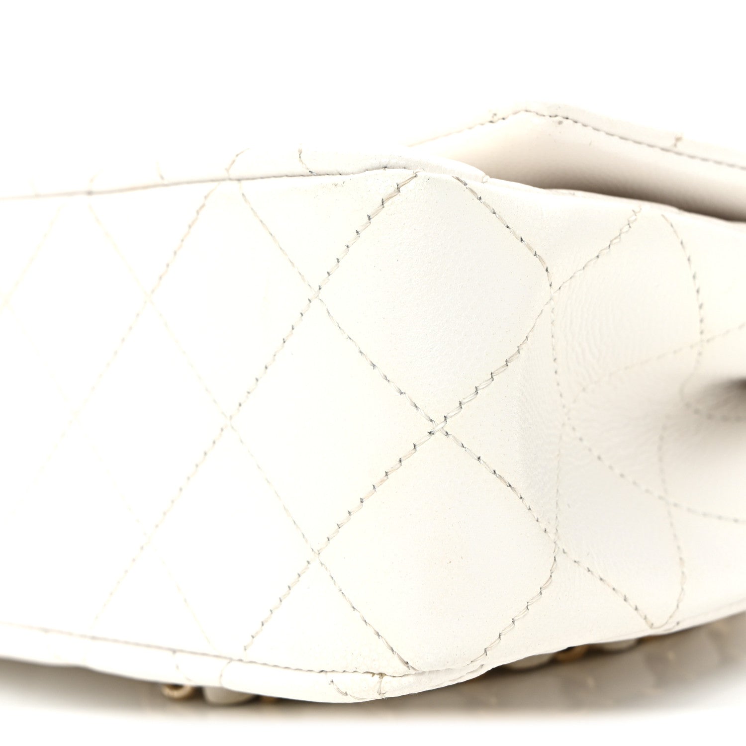 Chanel Caviar Quilted Small Top Handle Flap With Chain Black White 10 of 11
