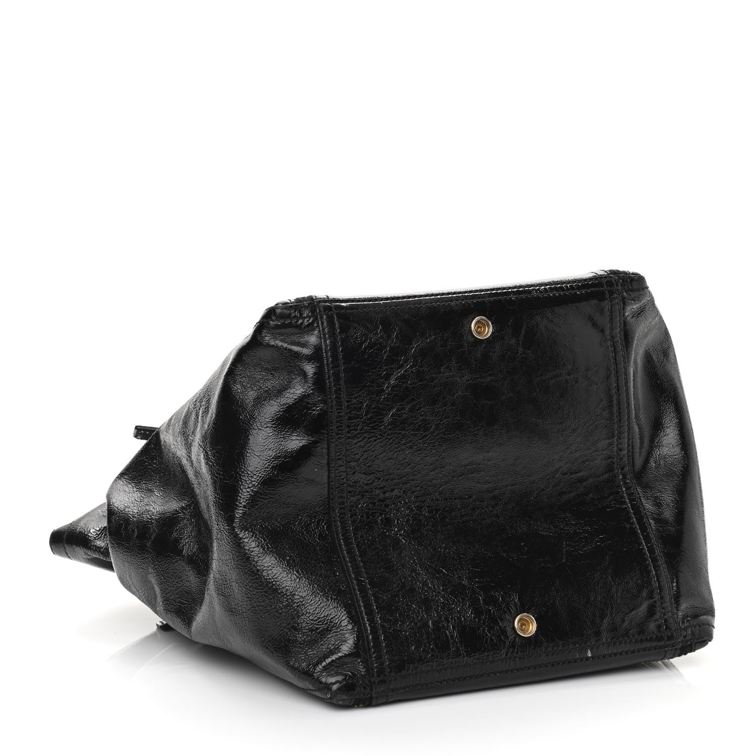 Saint Laurent Patent Large Downtown Tote Black 3 of 10