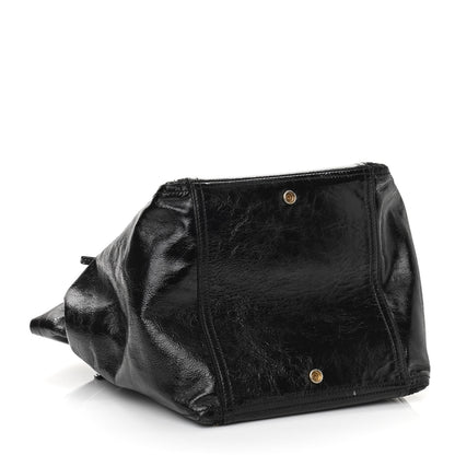 Saint Laurent Patent Large Downtown Tote Black 3 of 10