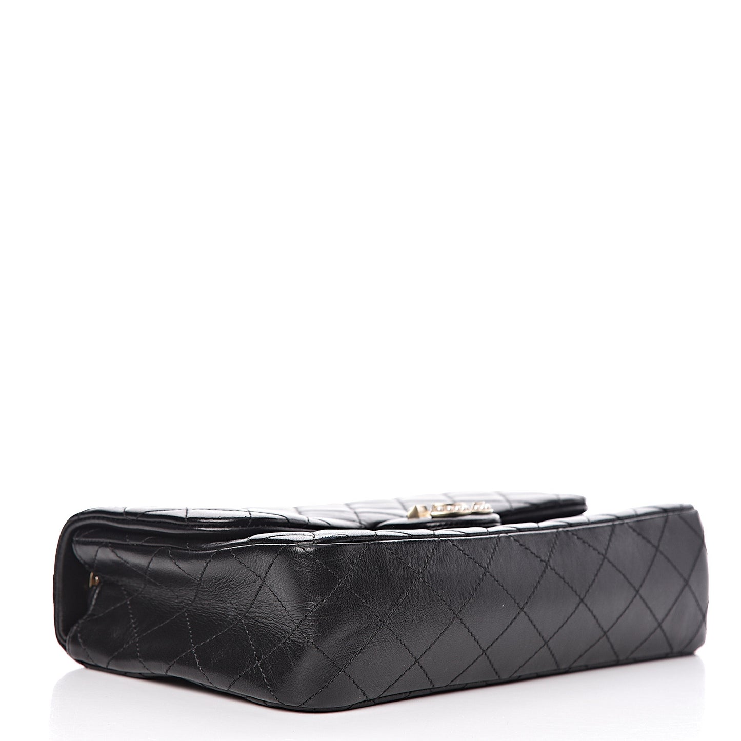 Lambskin Quilted Medium Westminster Pearl Flap Black