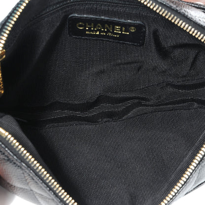 Chanel Caviar Quilted Pochette Black 5 of 7