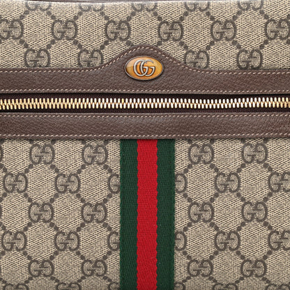 Gucci GG Supreme Monogram Web Small Ophidia Shoulder Bag Brown 8 of 10