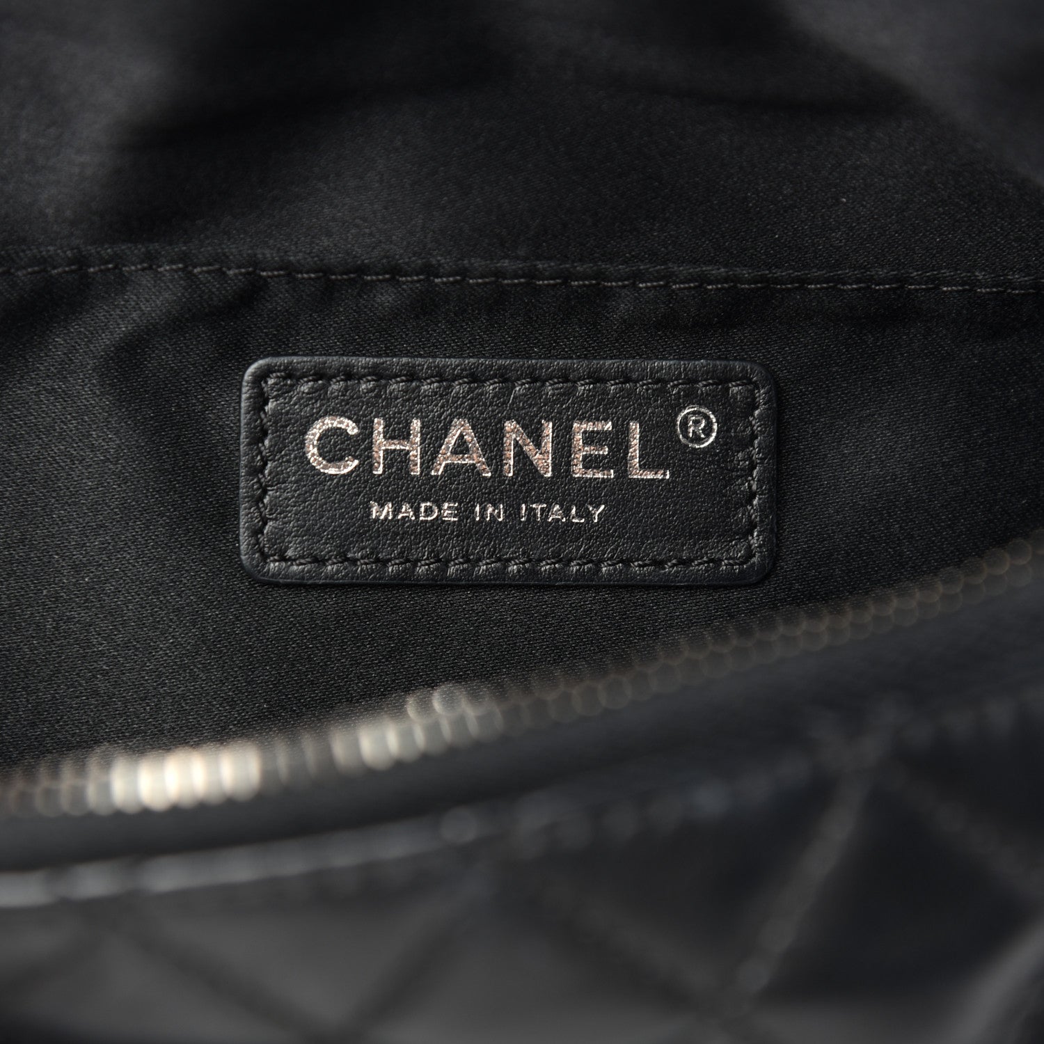 Chanel Lambskin Quilted Banane Waist Bag Fanny Pack Black 6 of 9
