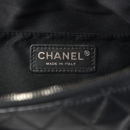 Chanel Lambskin Quilted Banane Waist Bag Fanny Pack Black 6 of 9