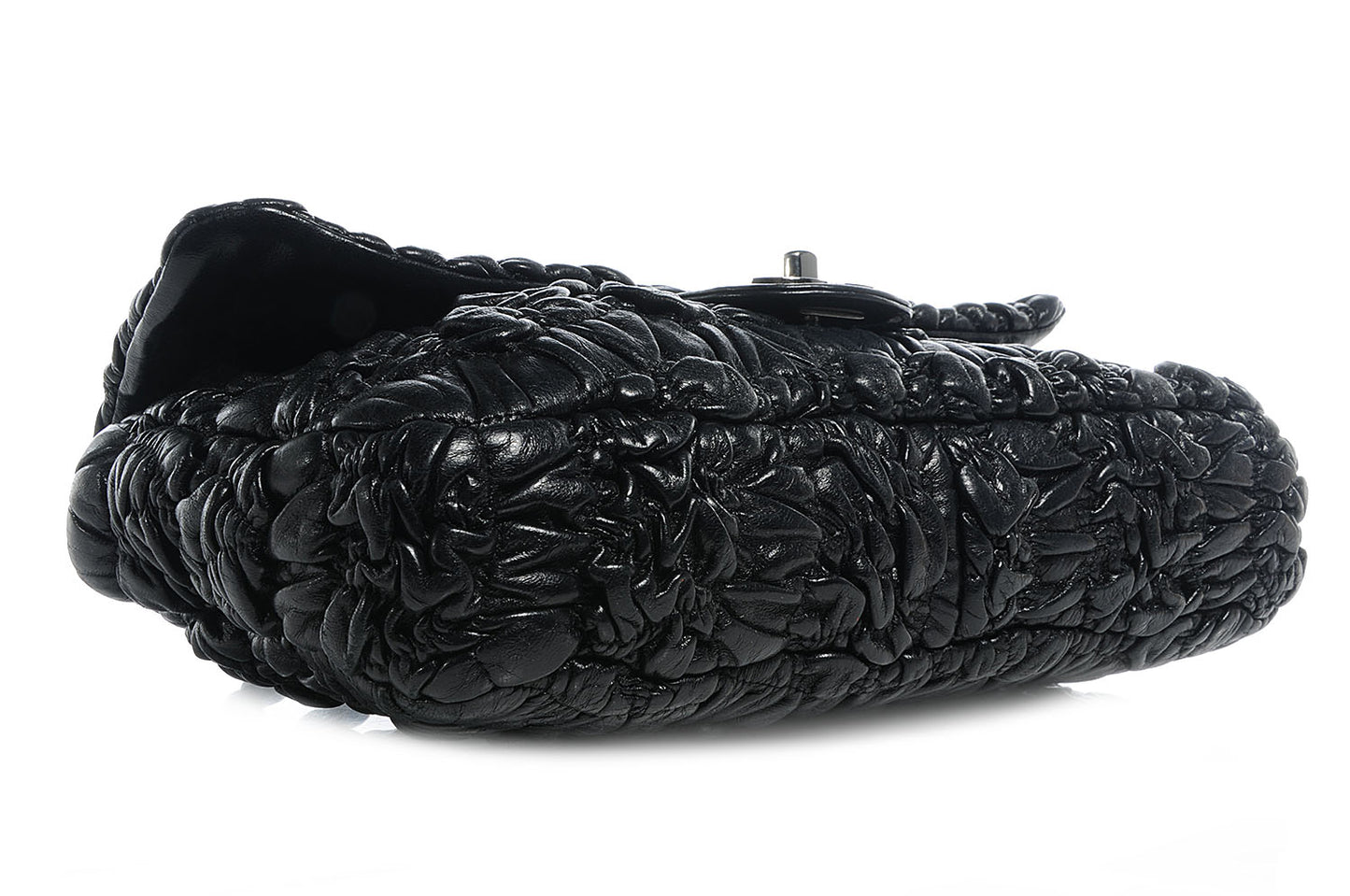 Lambskin Astrakan Medium Flap Black