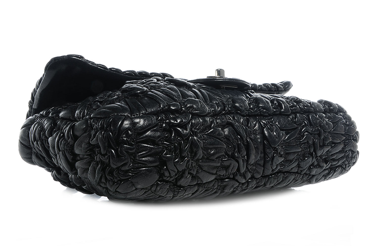 Chanel Lambskin Astrakan Medium Flap Black 4 of 8