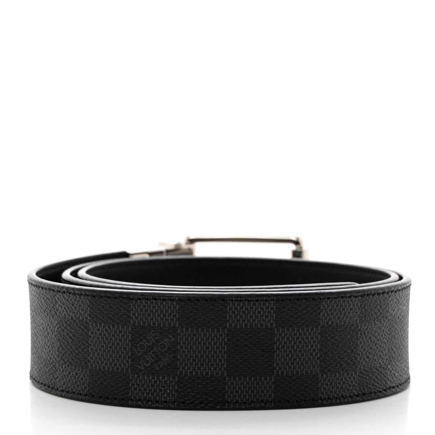 Damier Graphite Calfskin Belt 95 38 Black