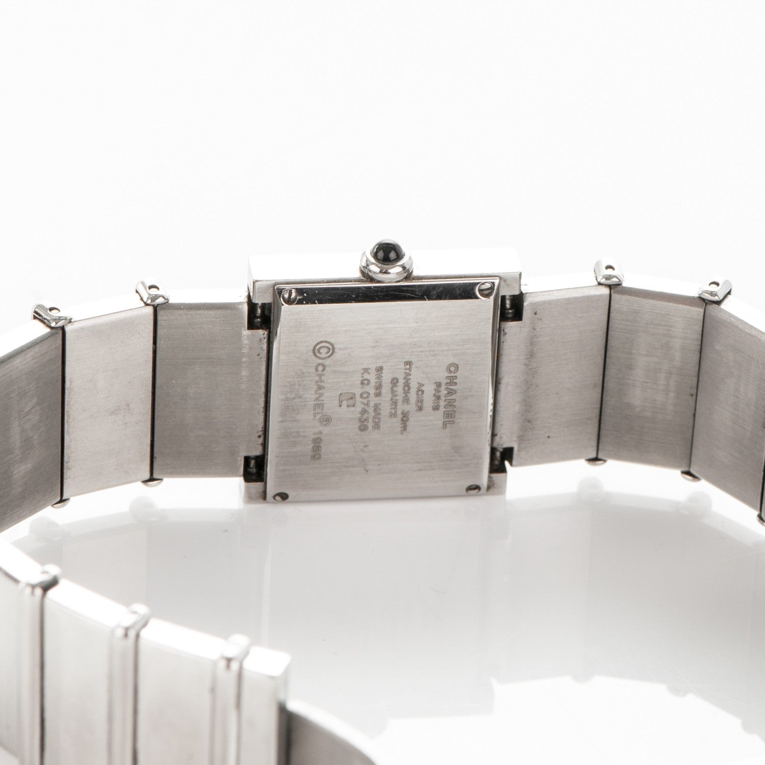 Chanel Stainless Steel Diamond 23mm Mademoiselle Quartz Watch 6 of 8